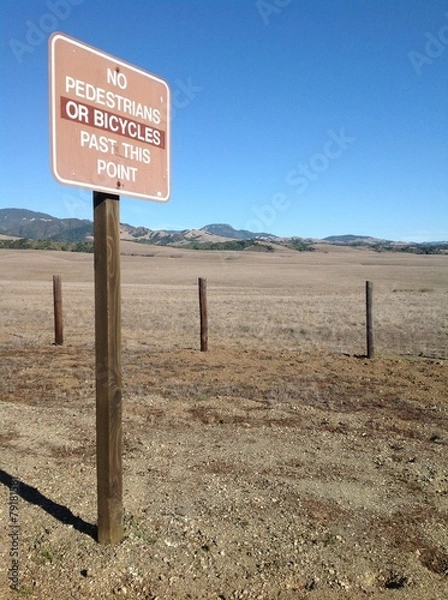 Fototapeta Prohibiting Sign