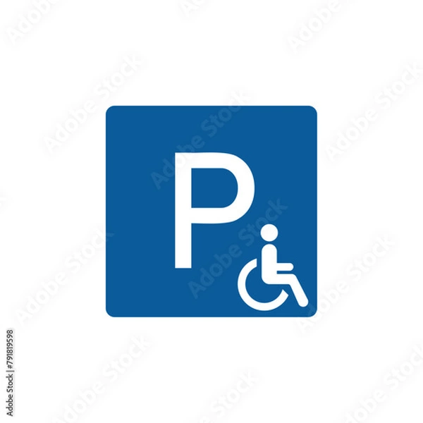 Obraz Parking handicapé
