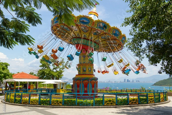 Obraz Carousel on the island