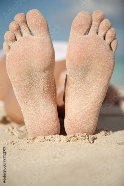 Obraz sandy feet
