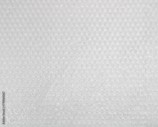 Fototapeta White plastic bubblewrap texture background