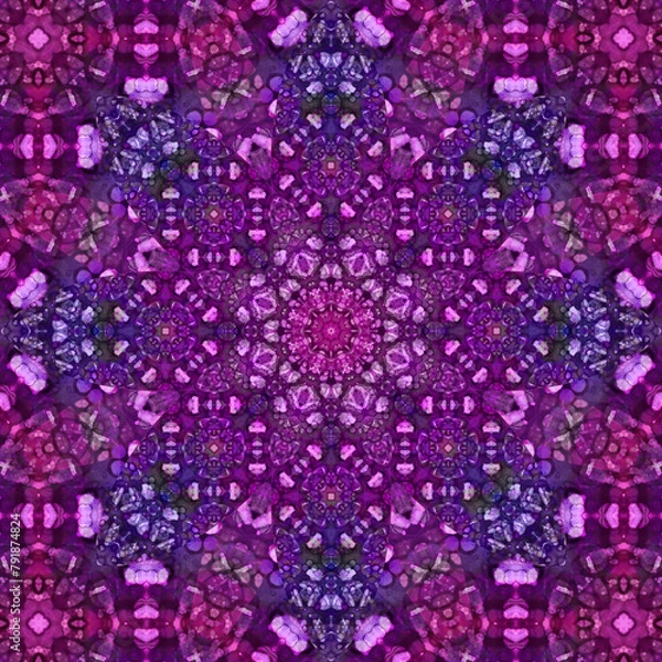 Fototapeta Seamless abstract square pattern. Ethnic pattern.