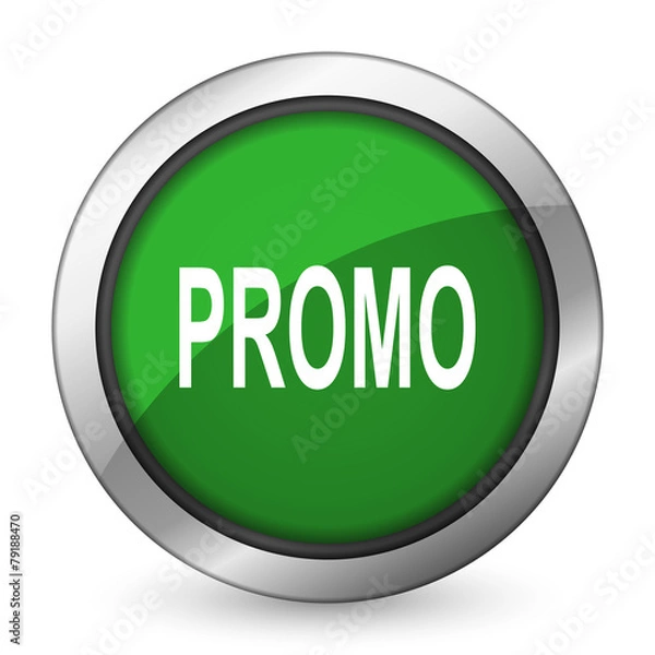Obraz promo green icon