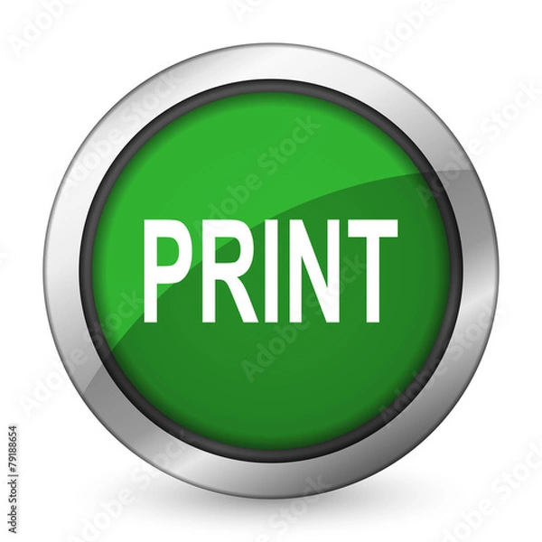 Obraz print green icon
