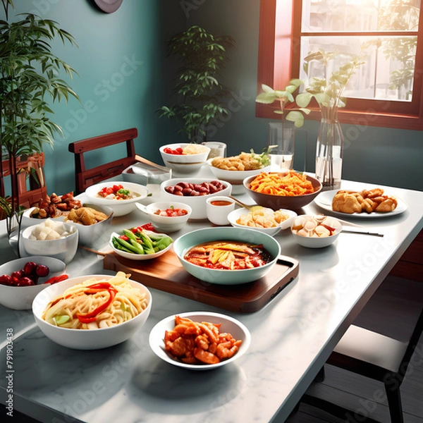 Obraz table setting at restaurant