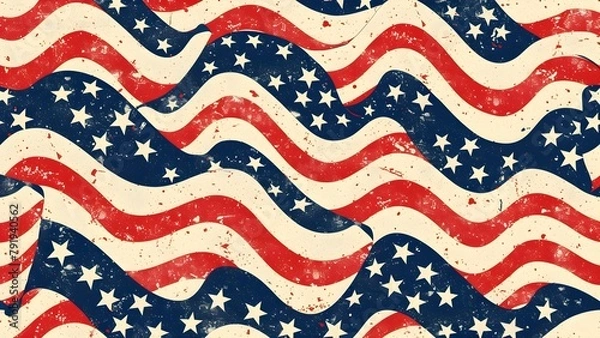 Fototapeta USA pattern american