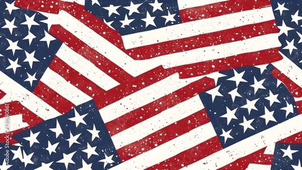Fototapeta USA pattern american