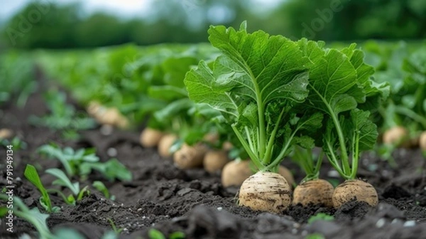 Obraz Organic Sugar Beet Cultivation