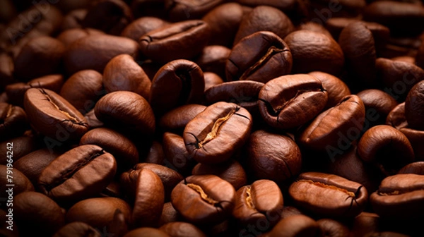 Obraz coffee beans and coffee cup