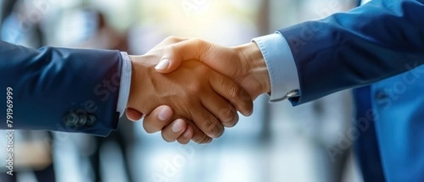 Fototapeta businessman handshake