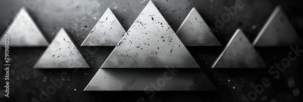 Fototapeta White and Black Triangular Illustration Monoch,
A triangle with an image of a pyramid on it
