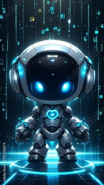 Fototapeta MODERN GAME ROBOT