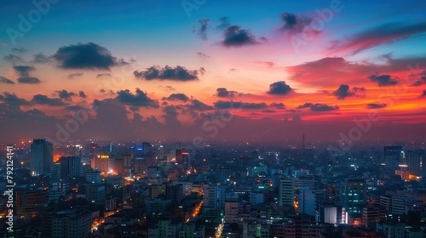 Fototapeta Dhaka skyline, Bangladesh.

