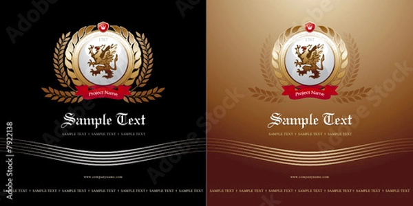 Obraz Cover with logo-coat in two variants 