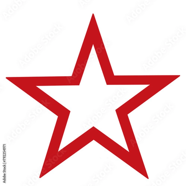 Obraz red star