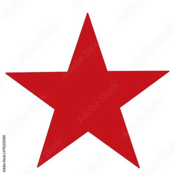Obraz red star icon