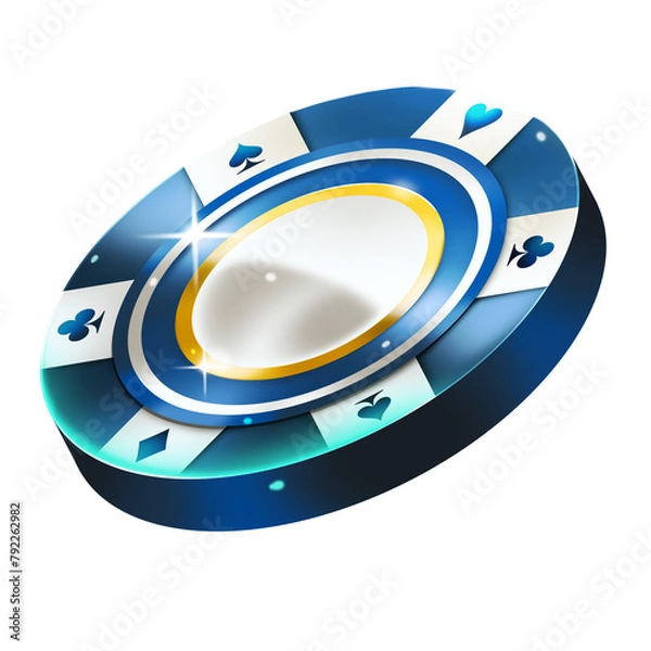 Fototapeta casino chip. coin. poker. game art. game asset. 2d game asset.