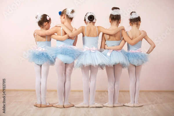 Obraz Group of five little ballerinas