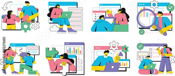 Obraz Digital Consulting Illustration