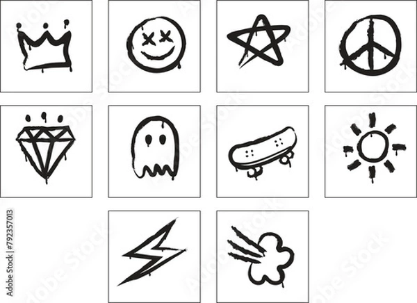 Obraz Graffiti Element