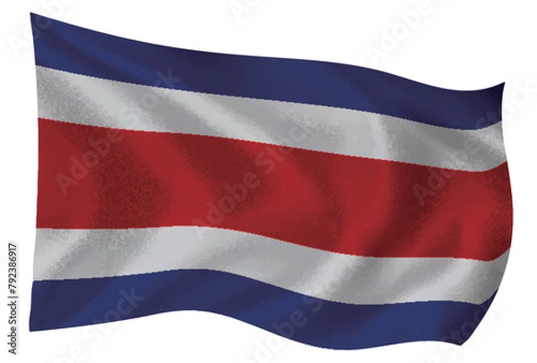 Fototapeta コスタリカ　国　旗　世界　アイコン