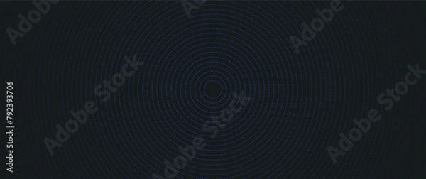 Fototapeta abstract radial striped stroke with gradient, modern dotted line disk shape look alike for background, banner, graphic