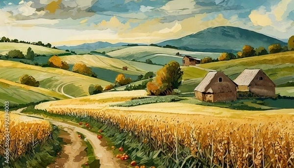 Obraz landscape in region