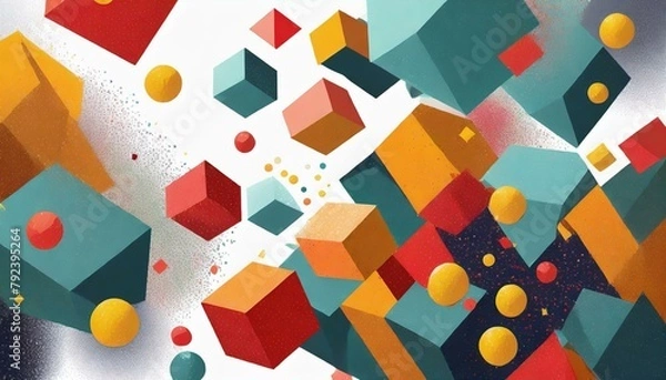 Obraz abstract background with squares