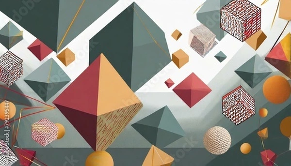 Obraz abstract geometric background