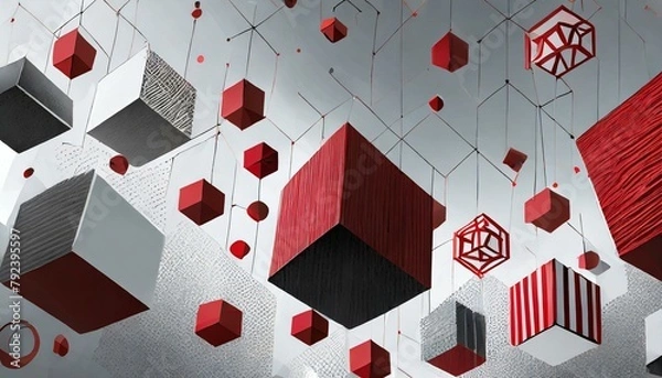 Obraz background with cubes