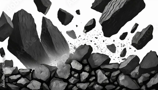 Obraz black and white background