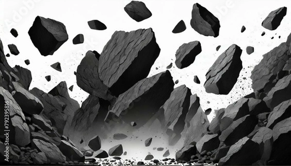 Obraz black and white background