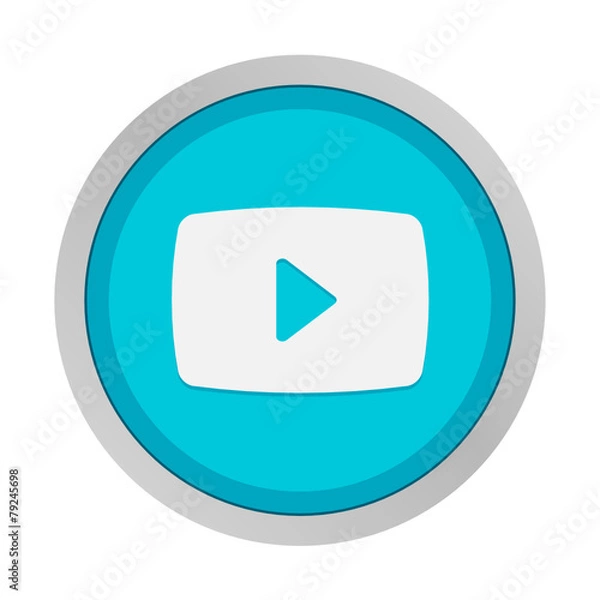 Obraz Flat App Button