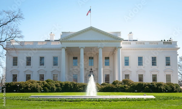 Obraz The White House, Official Residence and Workplace of the President of the United States, Located at 1600 Pennsylvania Avenue NW in Washington, D.C.
