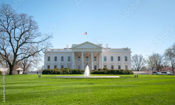 Obraz The White House, Official Residence and Workplace of the President of the United States, Located at 1600 Pennsylvania Avenue NW in Washington, D.C.