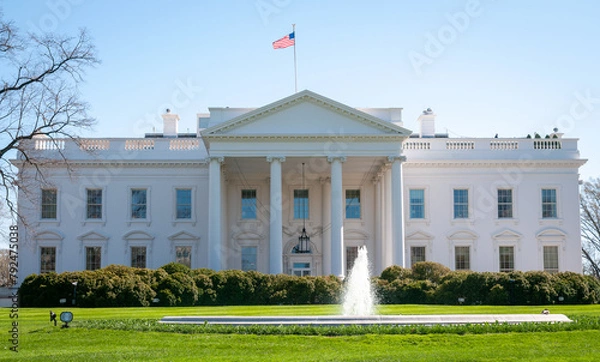 Obraz The White House, Official Residence and Workplace of the President of the United States, Located at 1600 Pennsylvania Avenue NW in Washington, D.C.