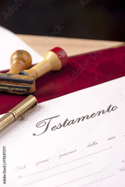 Fototapeta Testamento