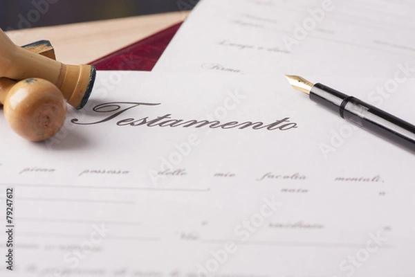 Fototapeta Testamento
