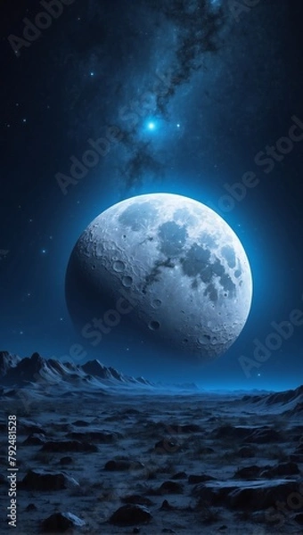 Obraz full moon over the sea