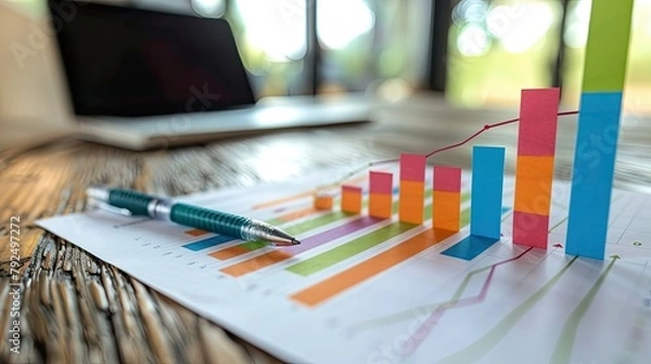 Obraz Risk assessment chart with varying levels