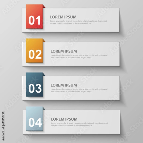 Fototapeta paper infographic4.3.1