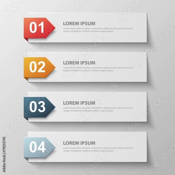 Fototapeta paper infographic6.3