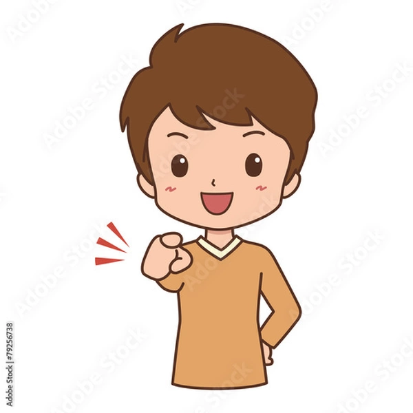 Fototapeta 男性　指差し