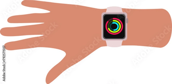 Obraz Hand with smart watch