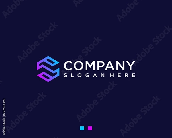 Fototapeta letter S monogram logo