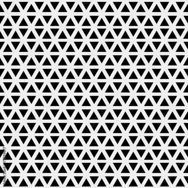 Fototapeta Pattern monochrome background simple triangle, retro vintage