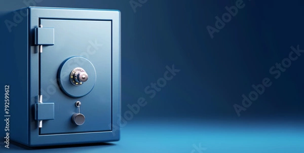 Fototapeta  metallic safe with combination lock