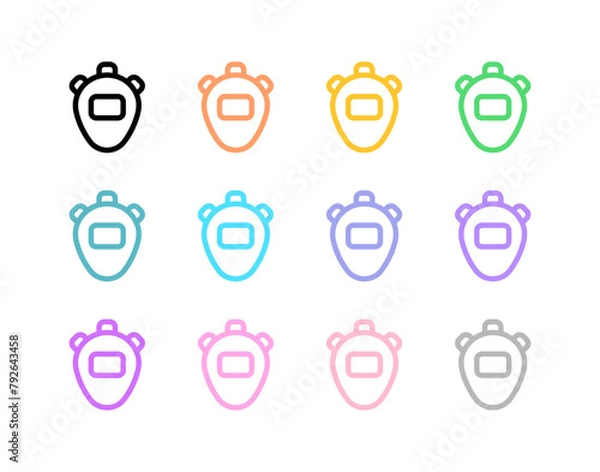 Fototapeta Editable stopwatch vector icon. Part of a big icon set family. Perfect for web and app interfaces, presentations, infographics, etc