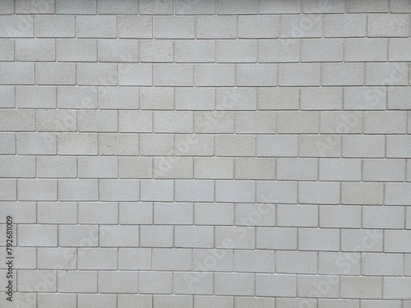 Obraz brick wall. concrete wall background. brick pattern wall. construction material. copy space for text background. nobody.