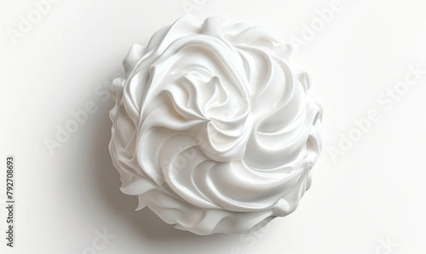 Obraz whipped cream on a white background